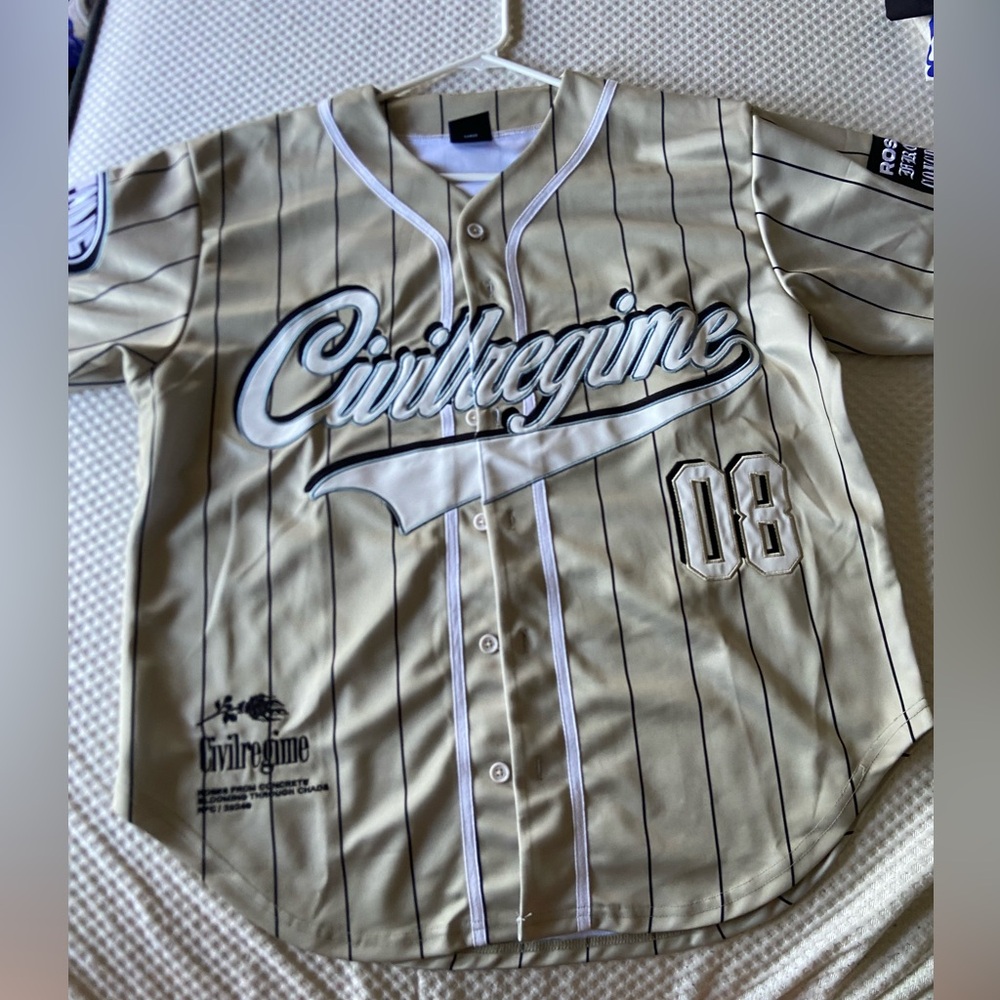 Civil Regime Beige Baseball Jersey